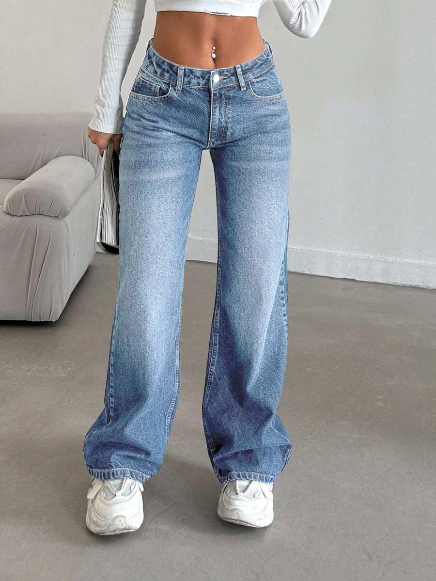 NIEBIESKIE SPODNIE JEANS