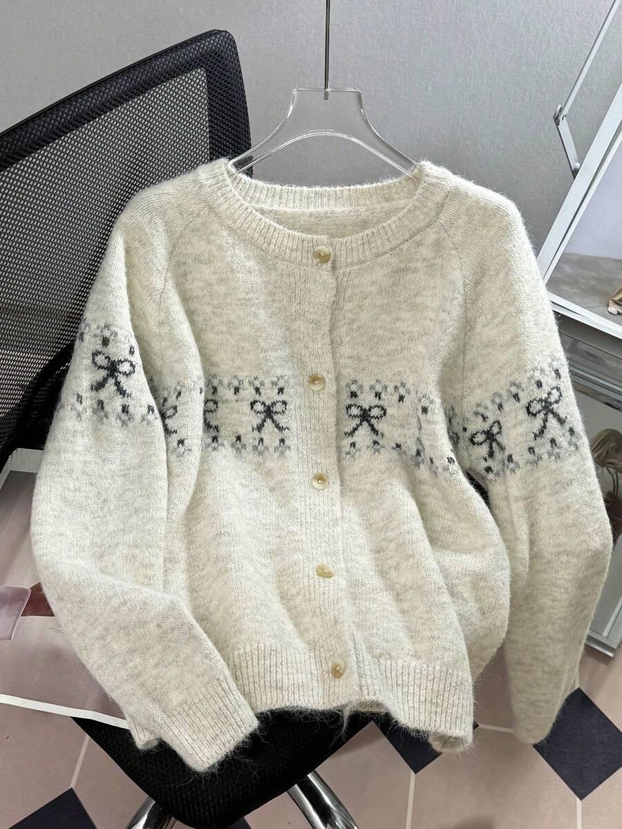 dzianinowy rozpinany sweter