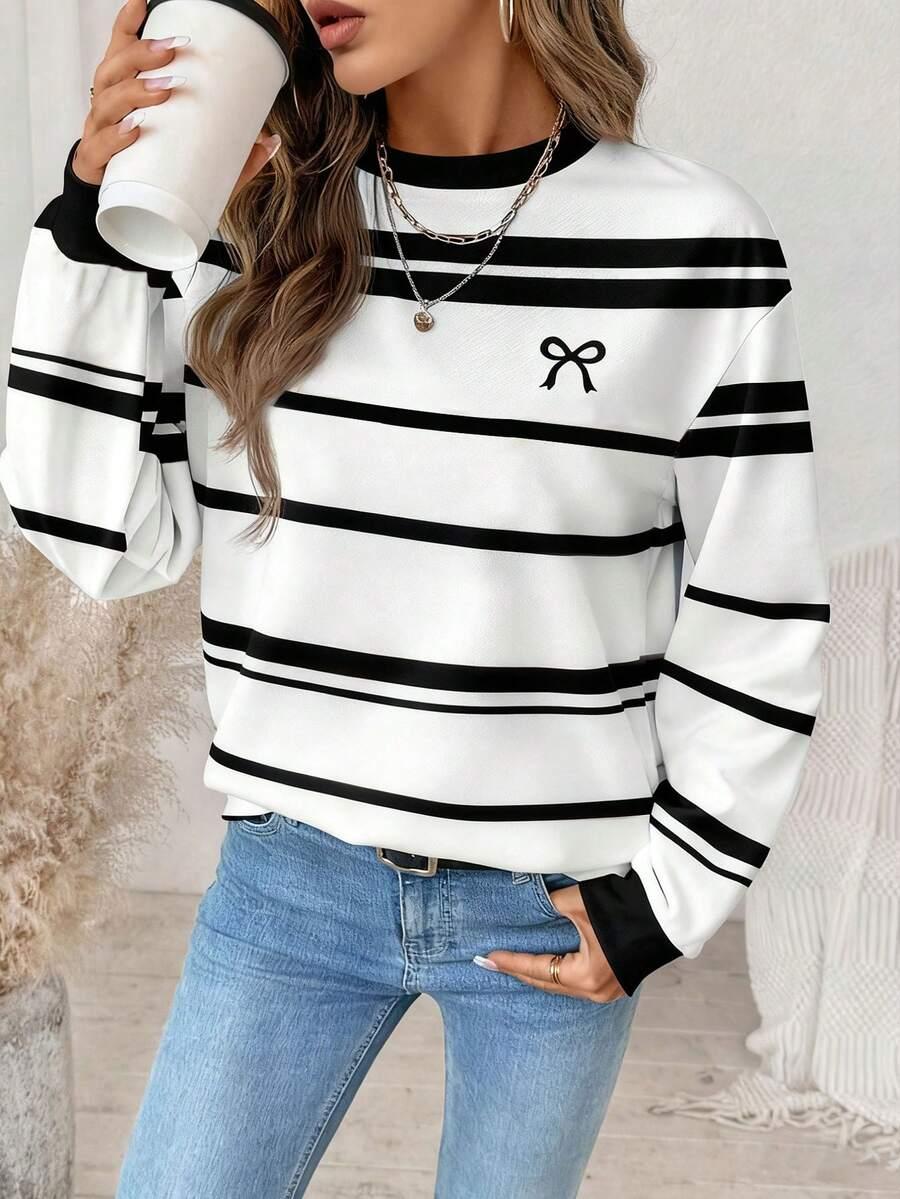 bluza okrągły dekolt
