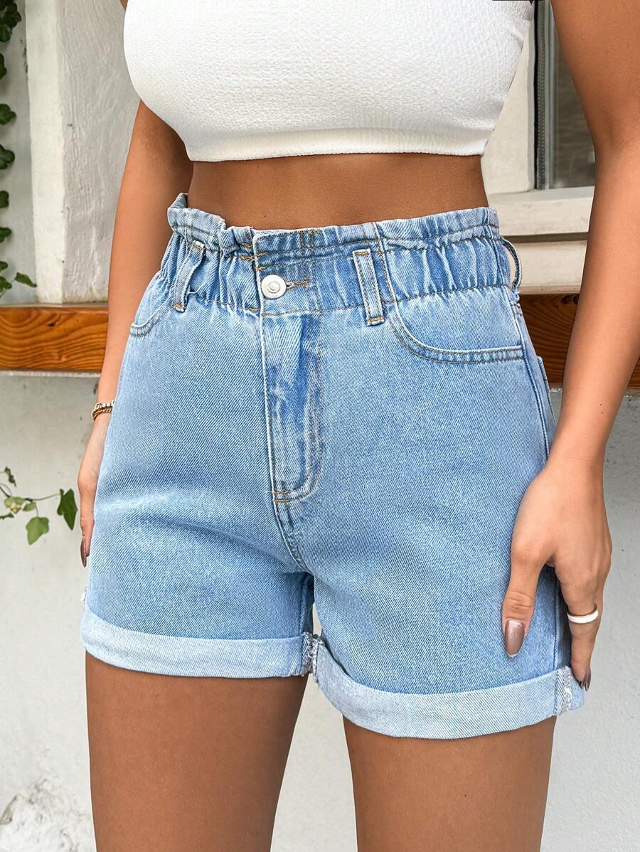 NIEBIESKIE SPODENKI JEANS