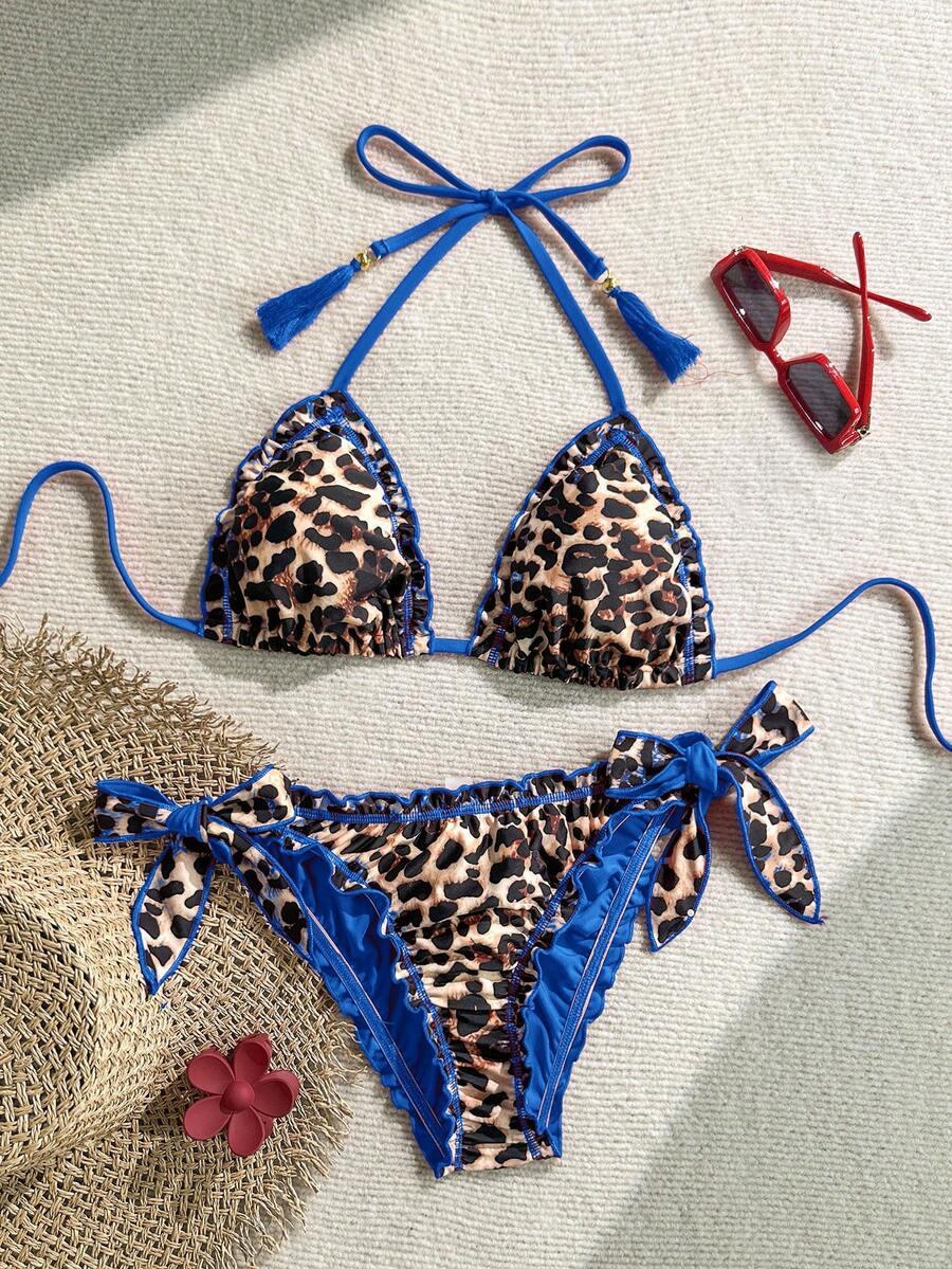 DWUCZĘŚCIOWY STRÓJ KĄPIELOWY ANIMAL PRINT