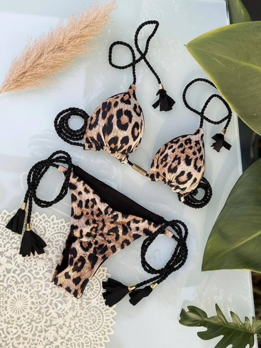 DWUCZĘŚCIOWY STRÓJ KĄPIELOWY ANIMAL PRINT