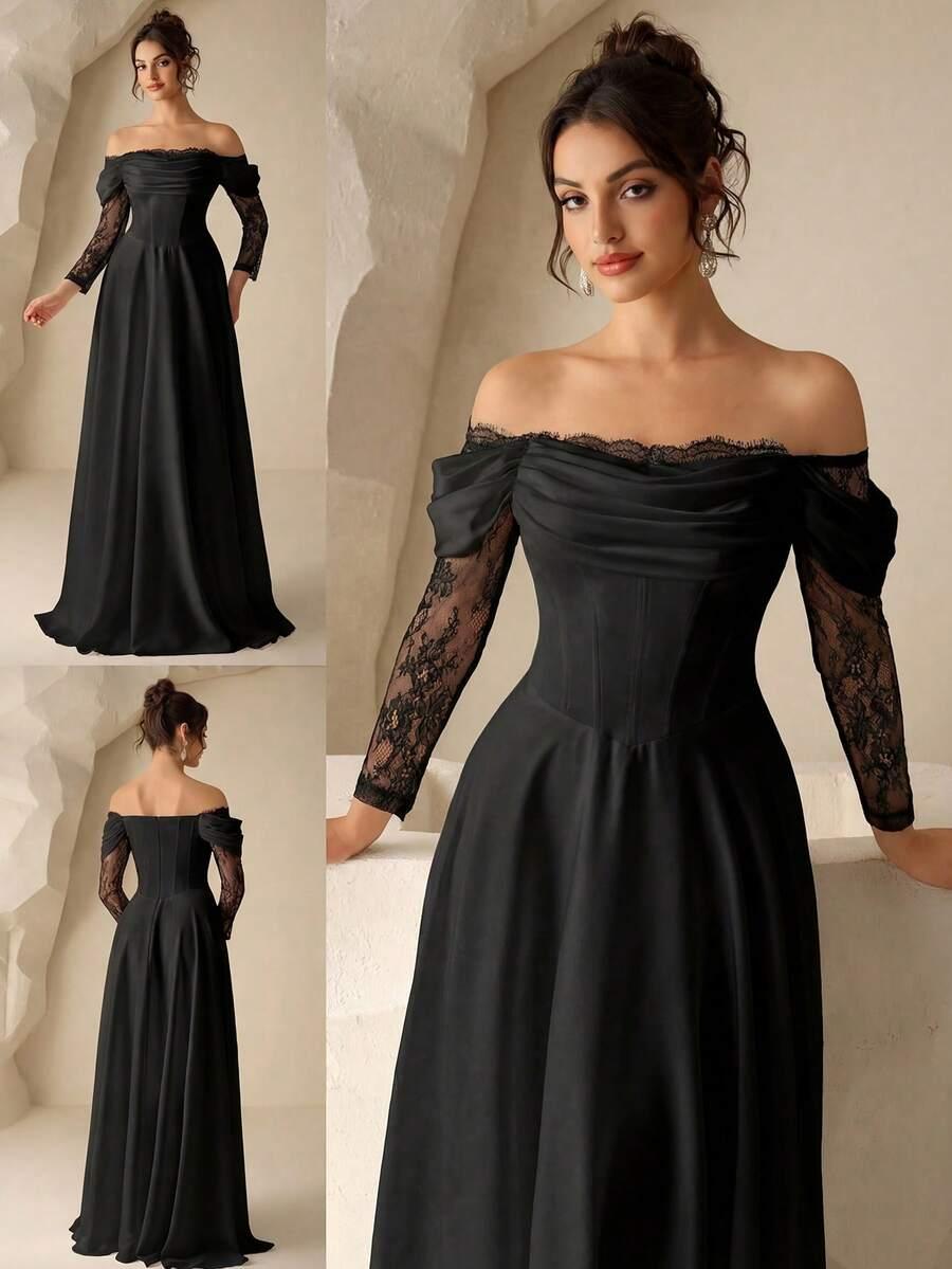 CZARNA MAXI SUKIENKA