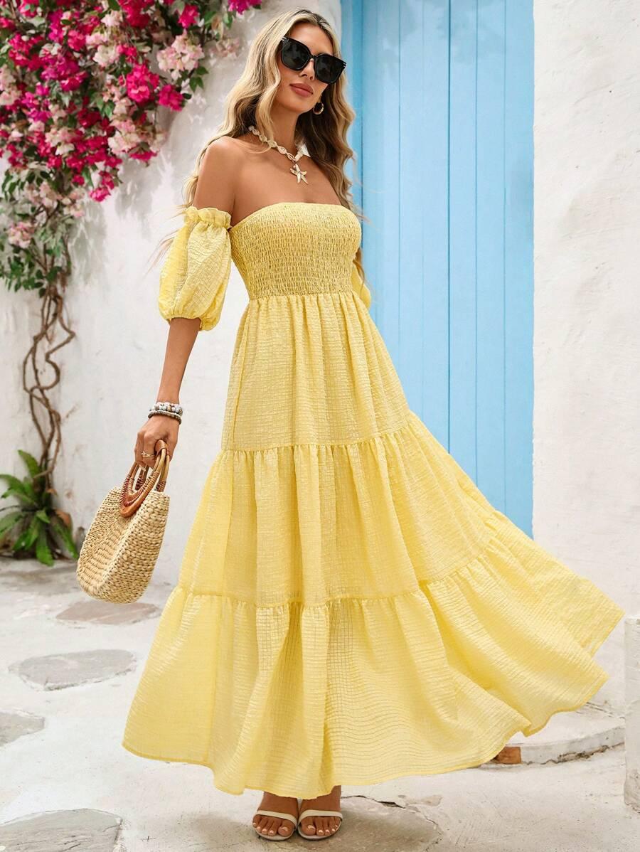 SUKIENKA KOKTAJLOWA MAXI CARMEN LYOCELL