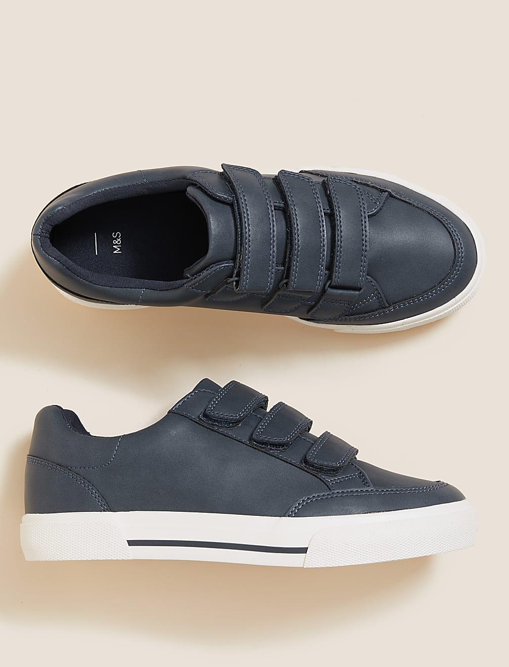 GRANATOWE BUTY RZEPY T72-2774L-F0