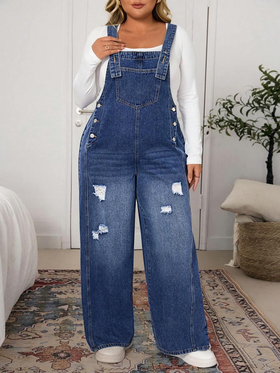niebieskie ogrodniczki jeans