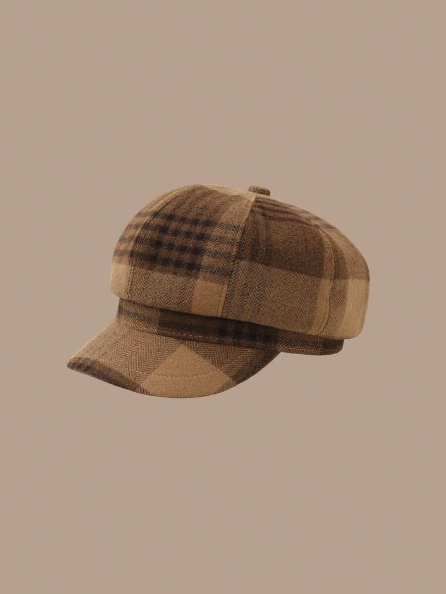 beret wzór krata