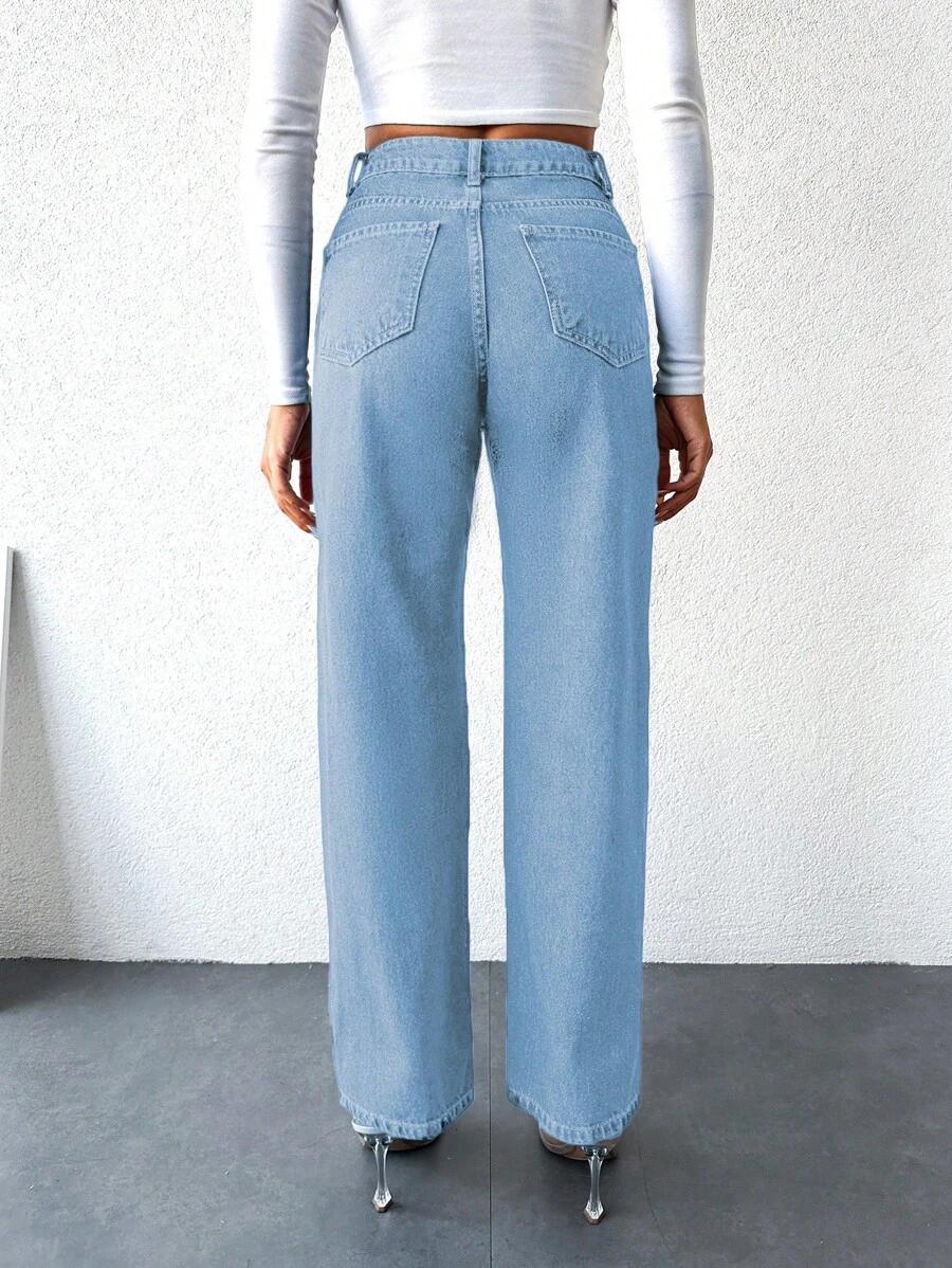 NIEBIESKIE SPODNIE JEANS