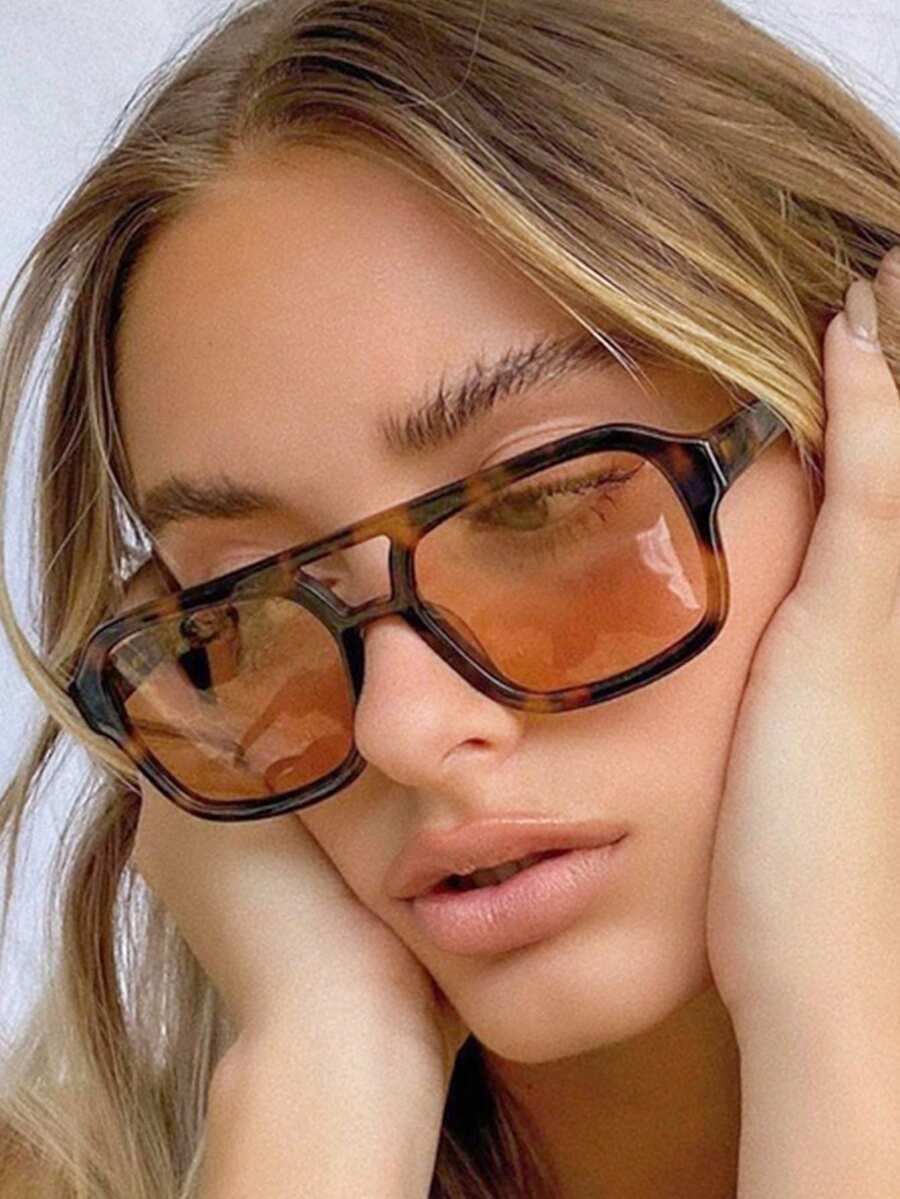 okulary przeciwsłoneczne leopard print