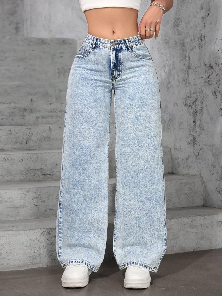 NIEBIESKIE SPODNIE JEANS