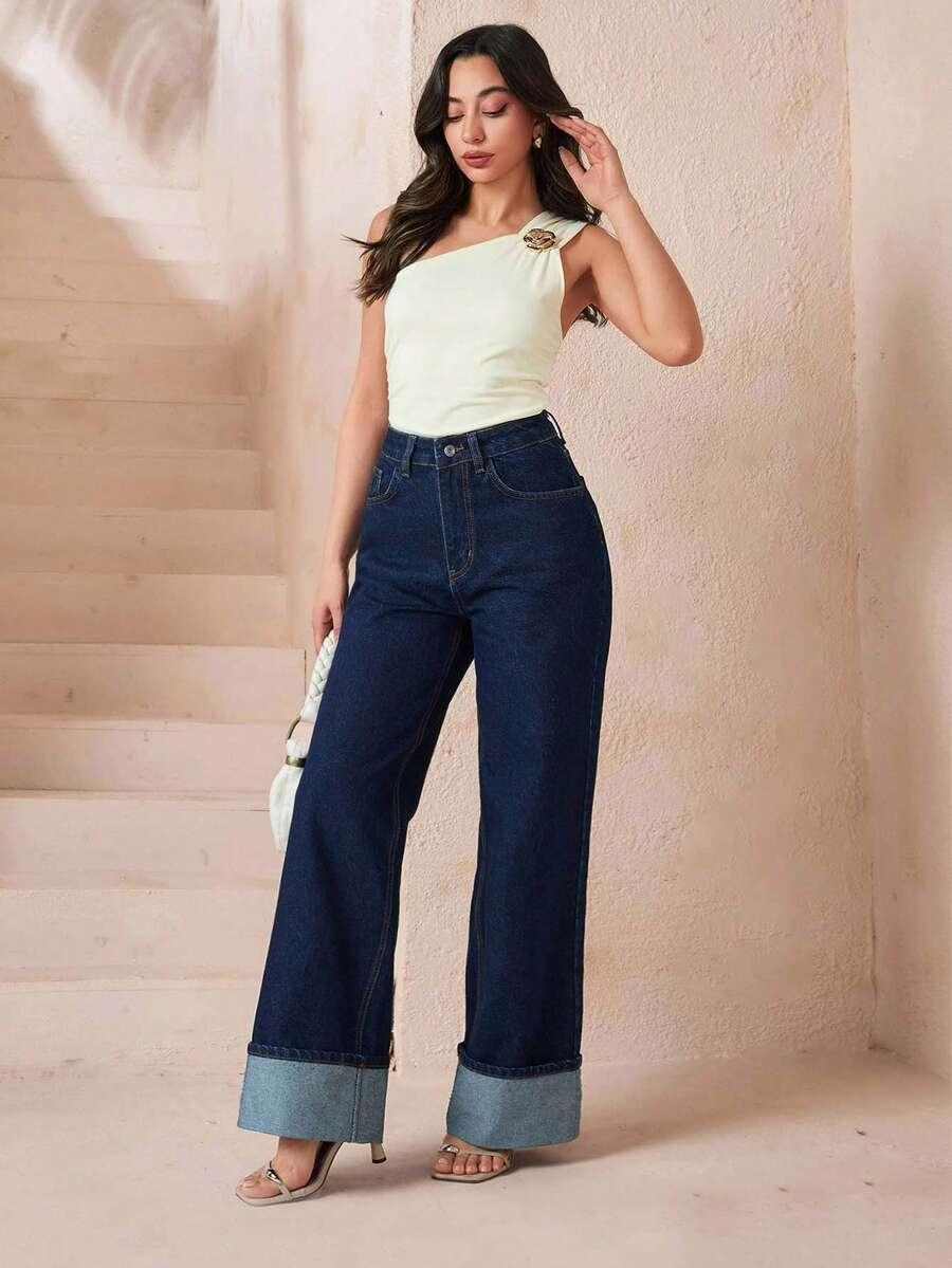 NIEBIESKIE SPODNIE JEANS