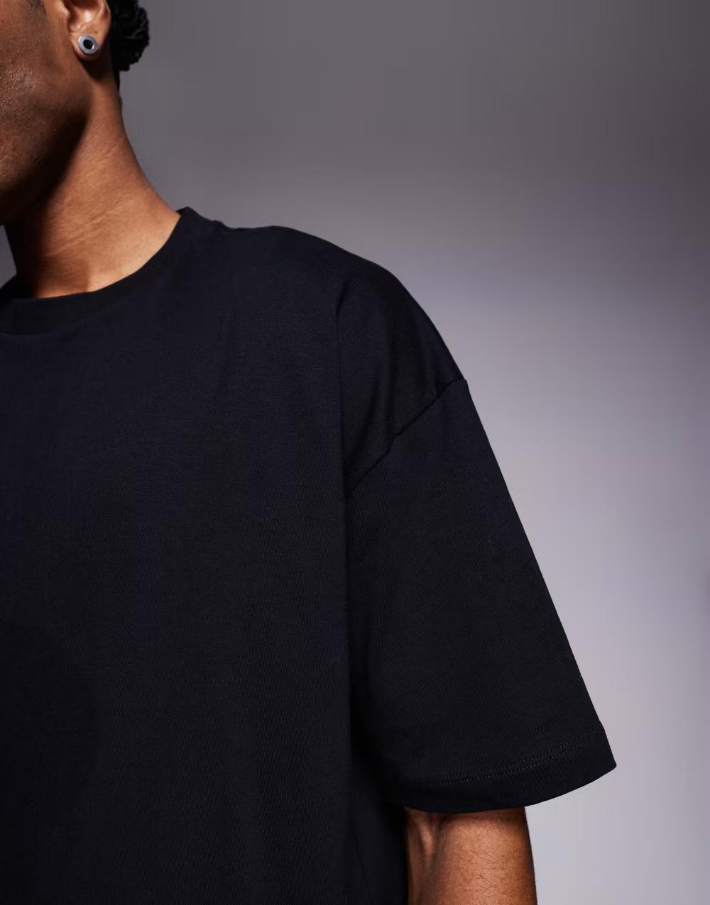 czarny bawełniany t-shirt  basic