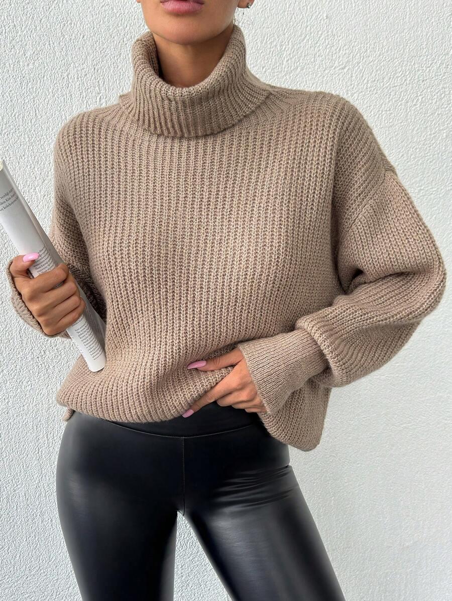 BRĄZOWY SWETER GOLF