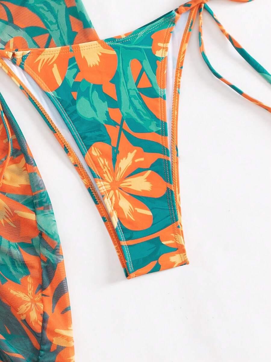 KOMPLET BIKINI TRZYCZĘŚCIOWY