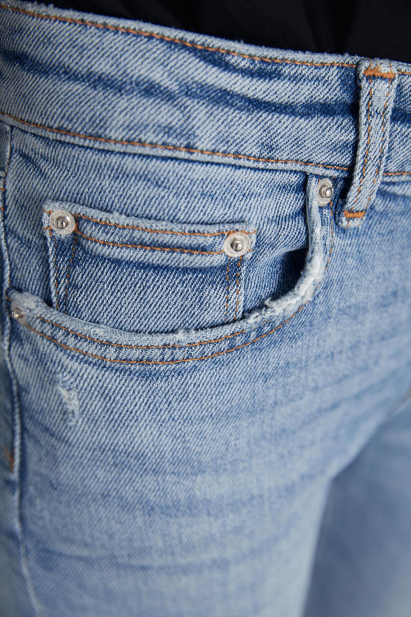 SPODNIE RURKI JEANS WYSOKI STAN
