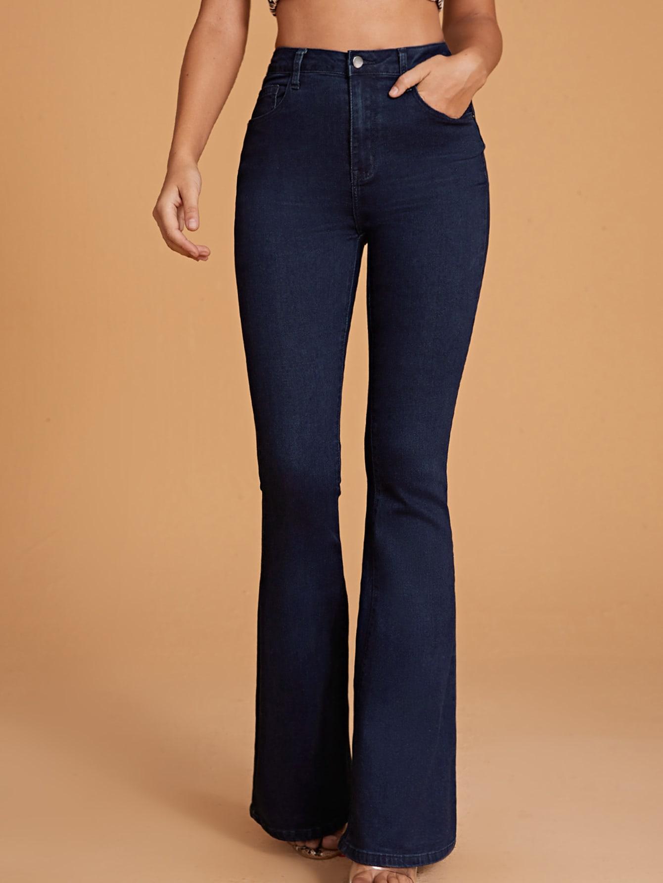 SPODNIE JEANS DZWONY WYSOKI STAN