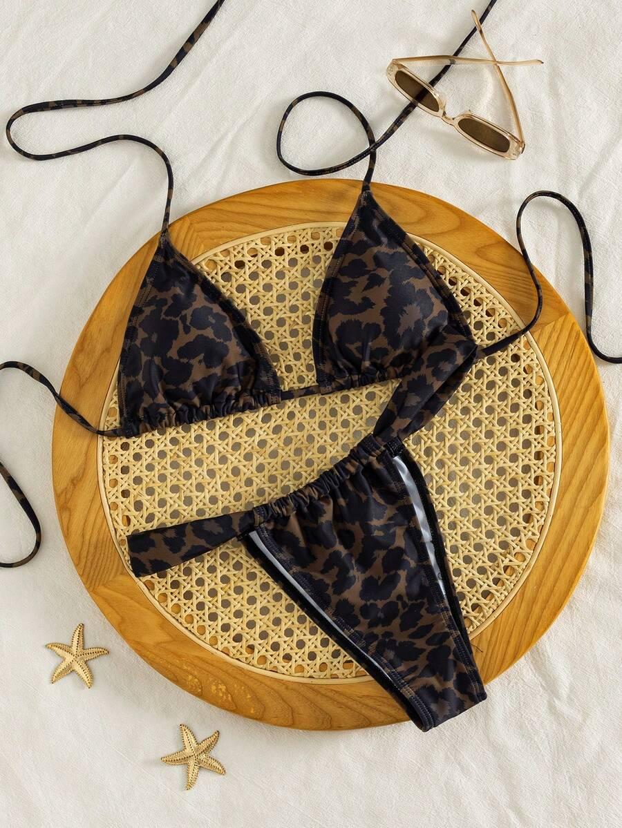 DWUCZĘŚCIOWY STRÓJ KĄPIELOWY ANIMAL PRINT