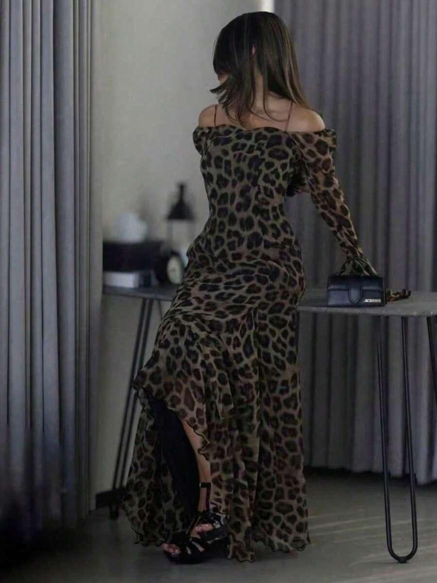 maxi sukienka animal print 