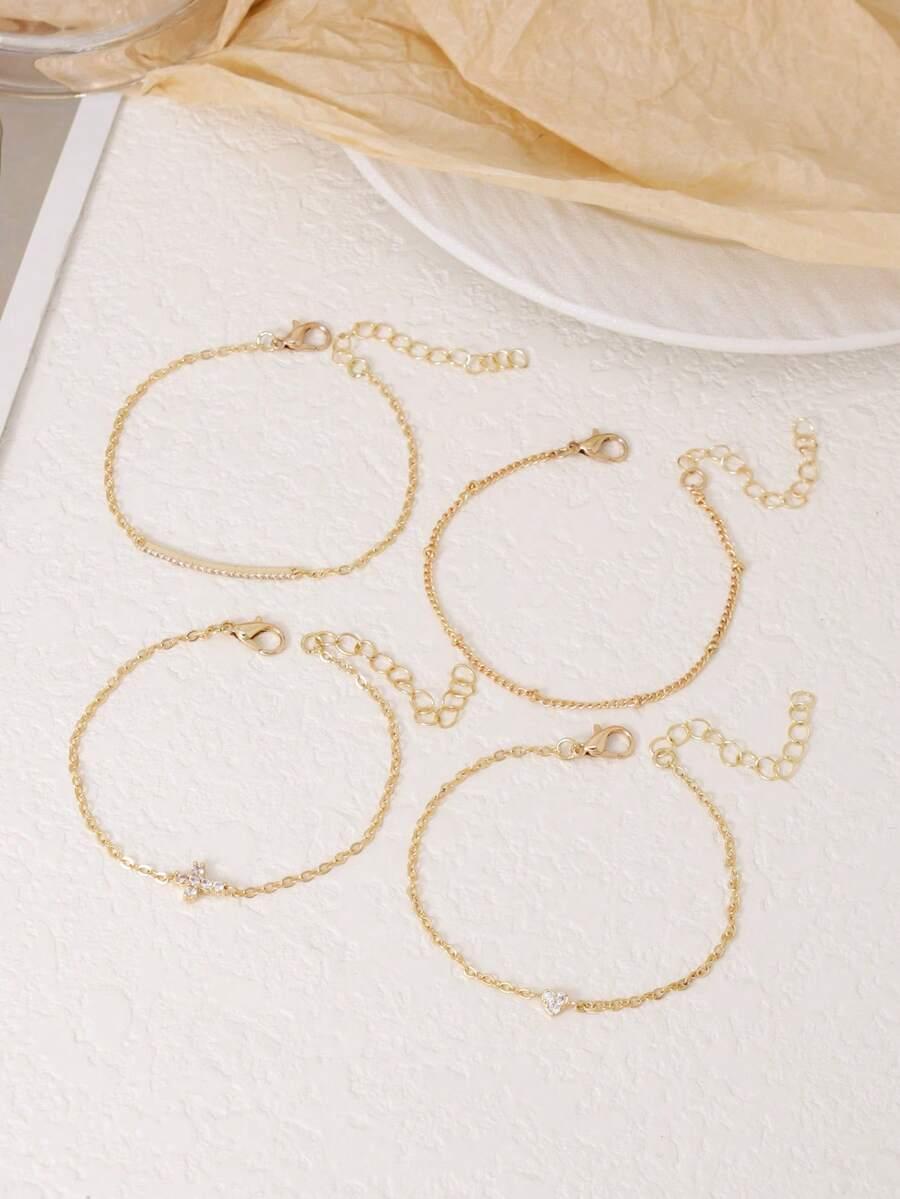 złota bransoletka 4-pack