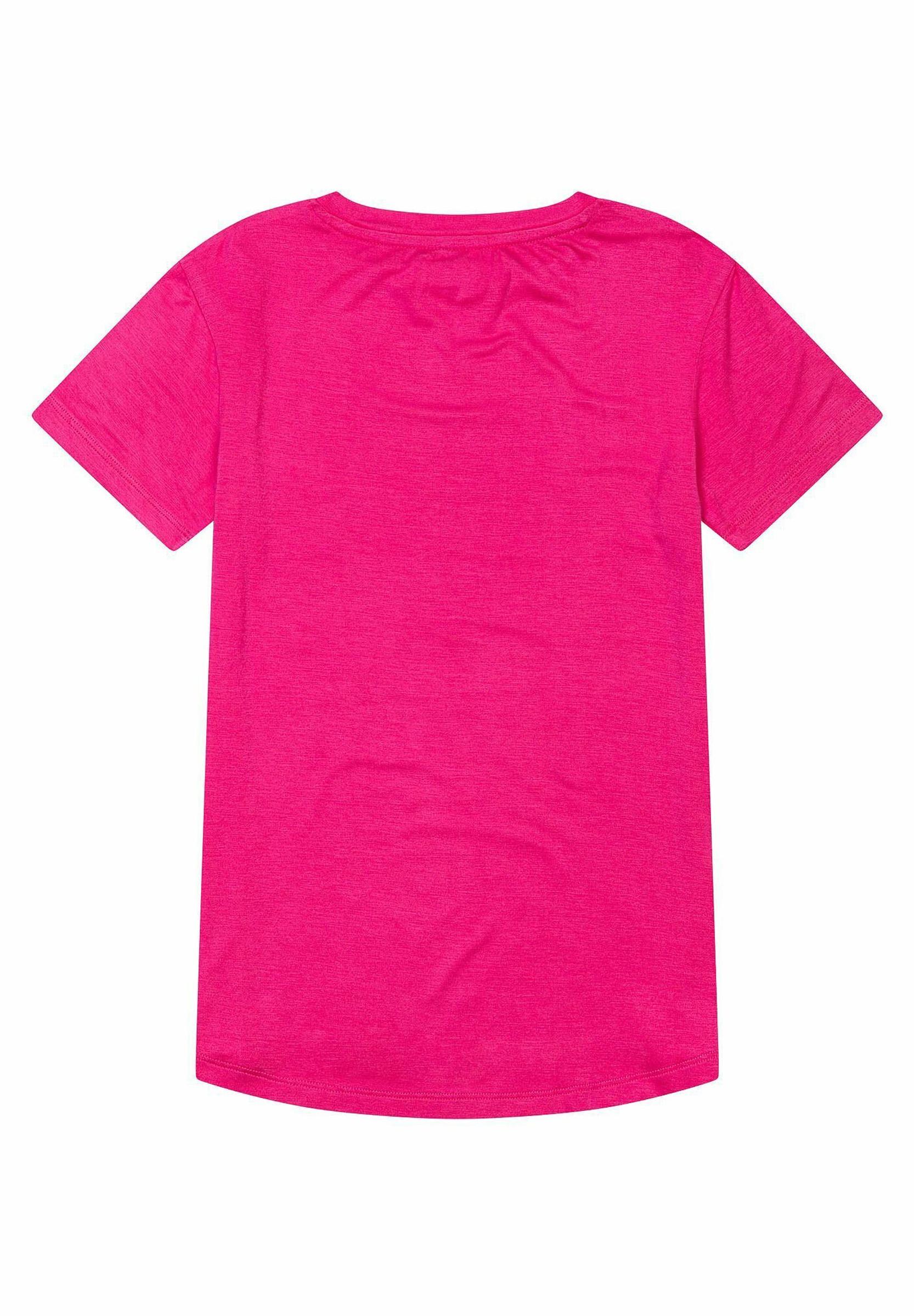 różowa klasyczna koszulka t-shirt nadruk 