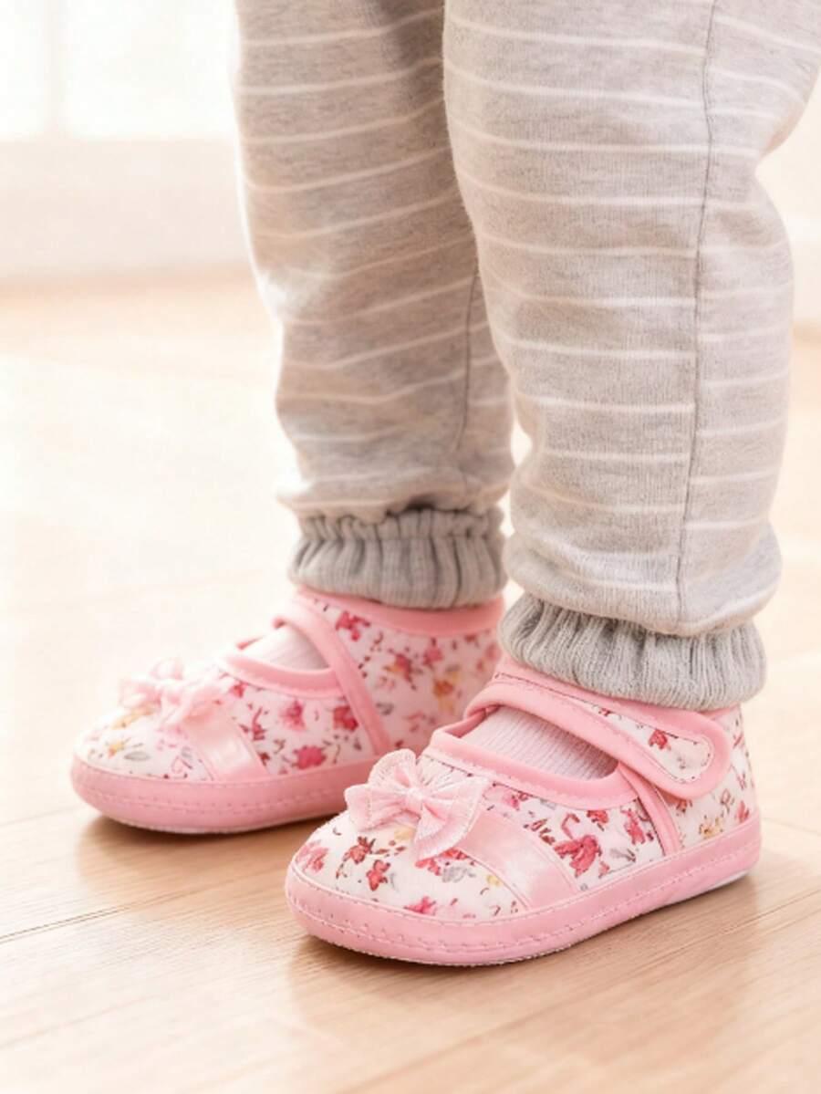 buty rzepy wzór kwiaty