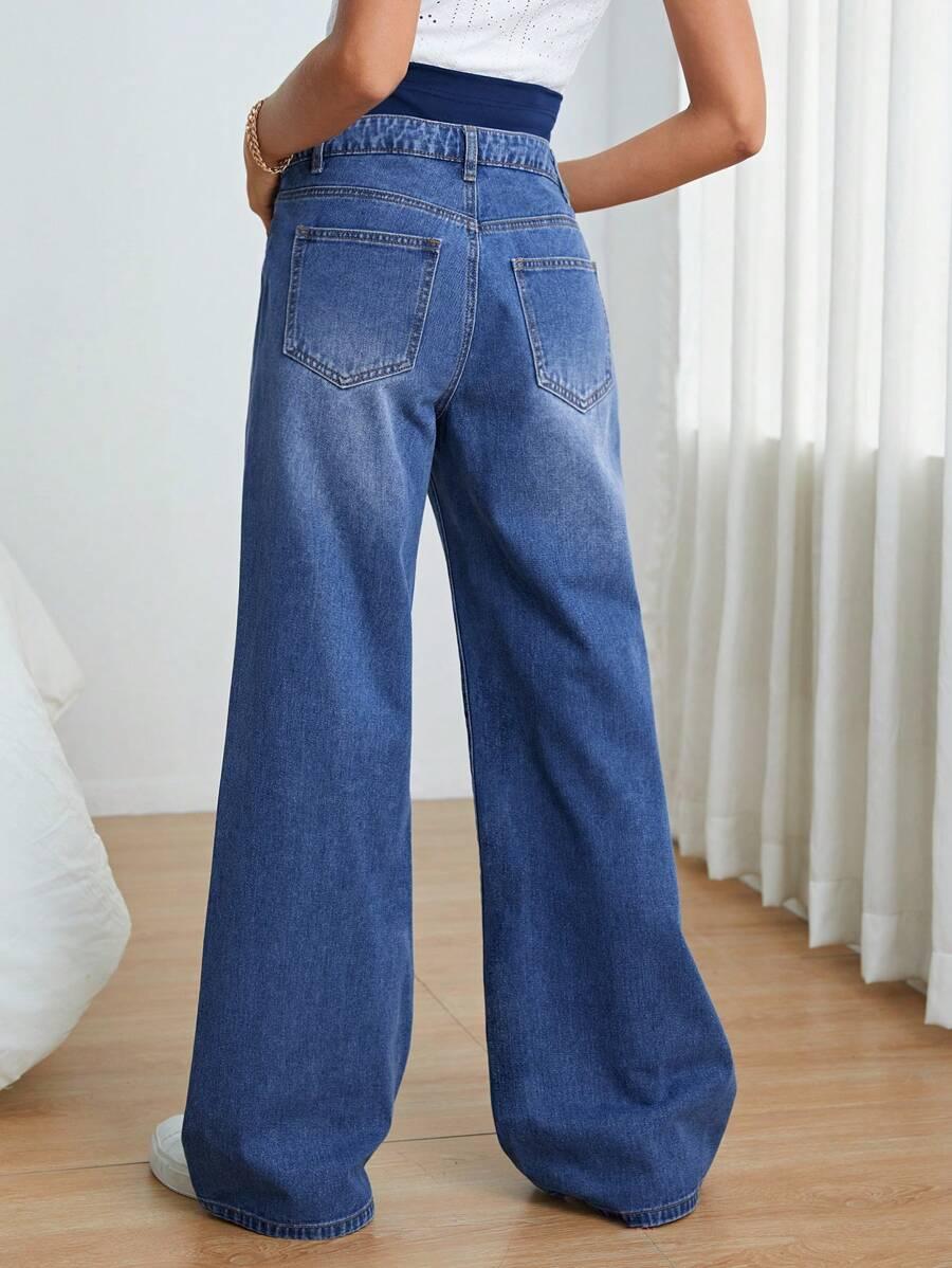 NIEBIESKIE SPODNIE JEANS 