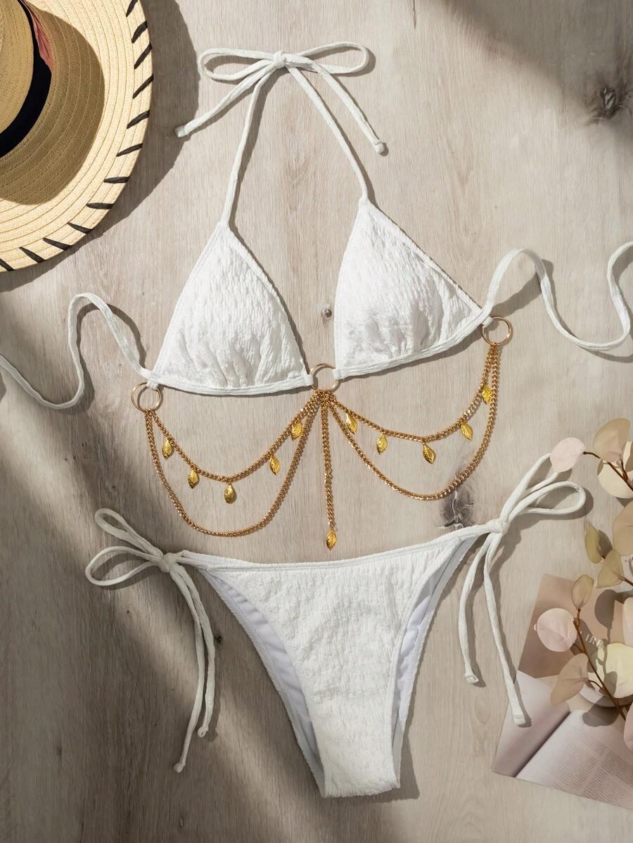 komplet bikini łańcuszek.