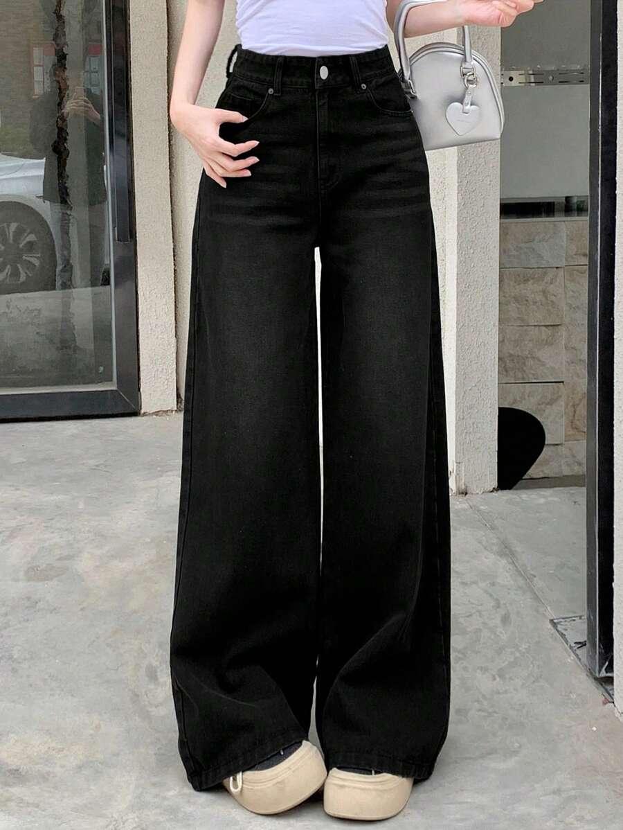czarne spodnie jeans 