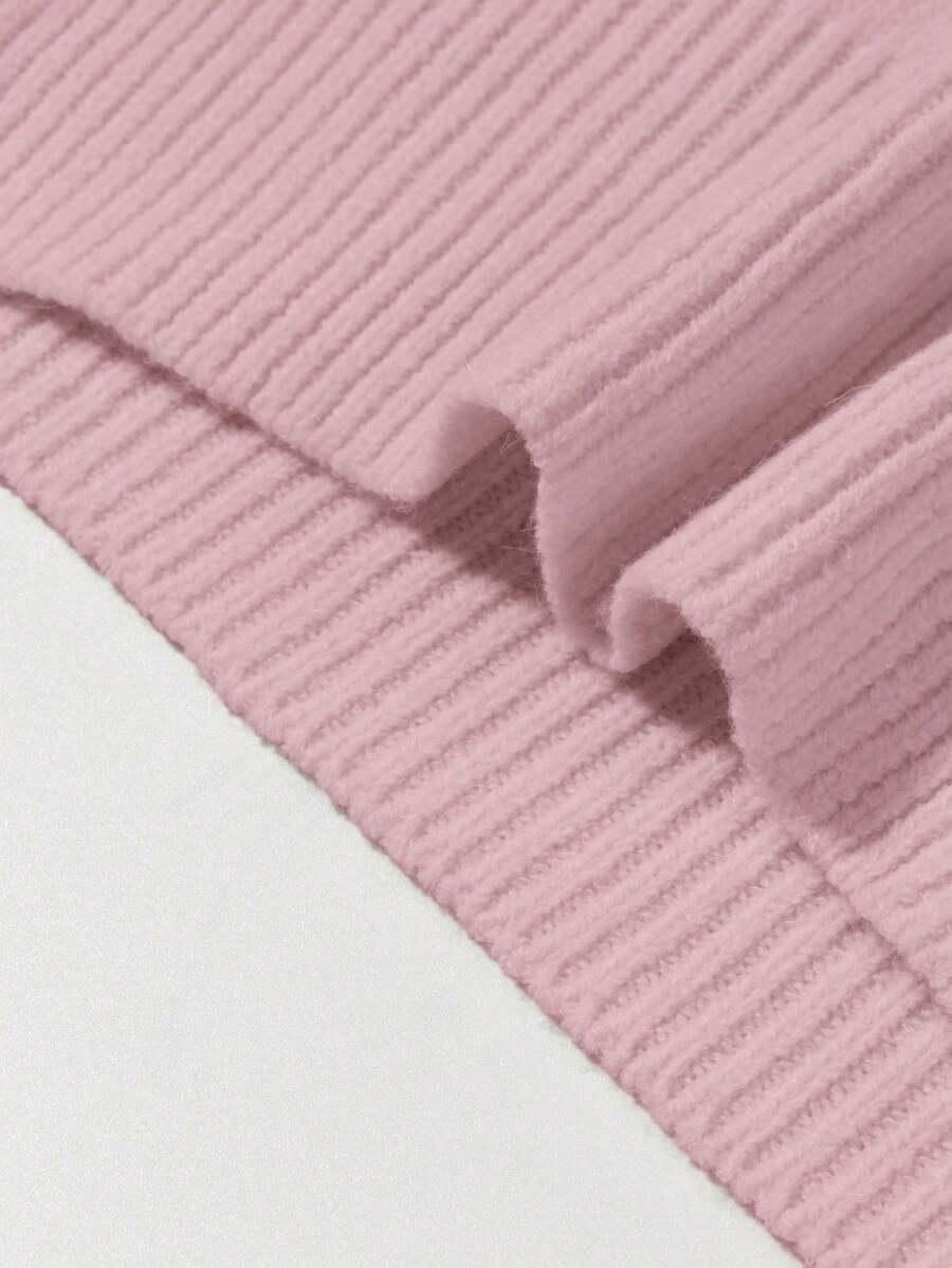 RÓŻOWY SWETER PÓŁGOLF 