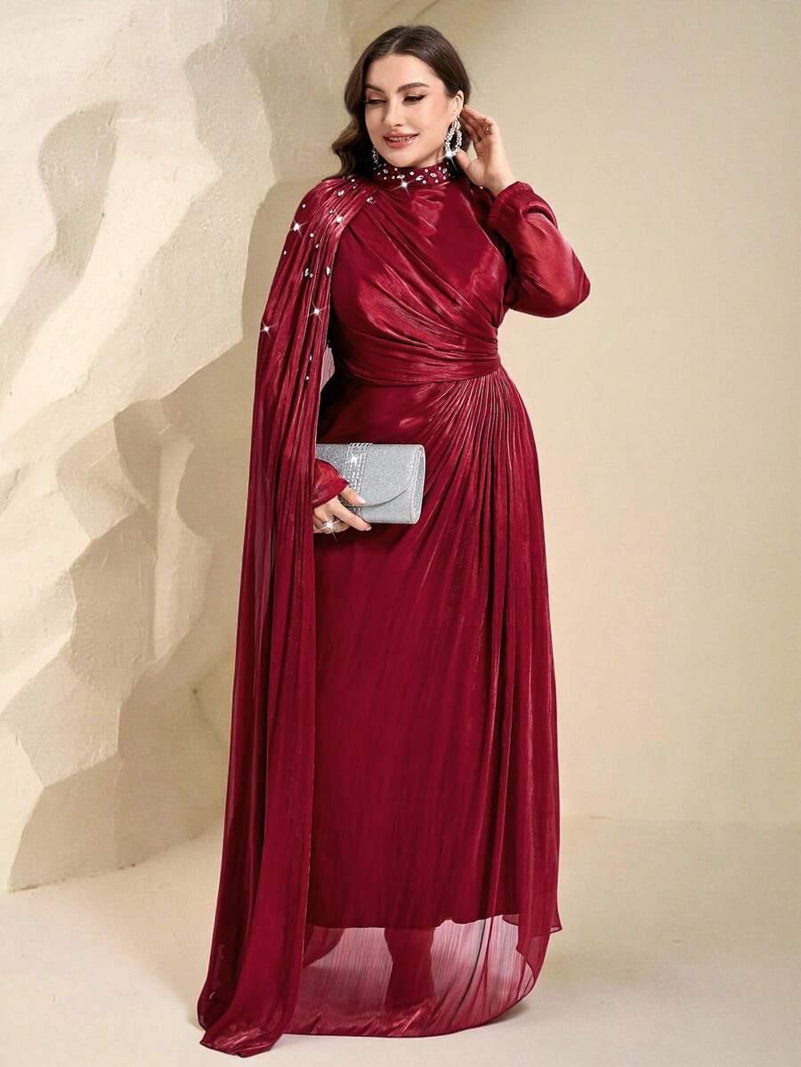 czerwona maxi sukienka