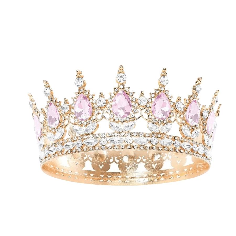 złota korona diadem zdobienia