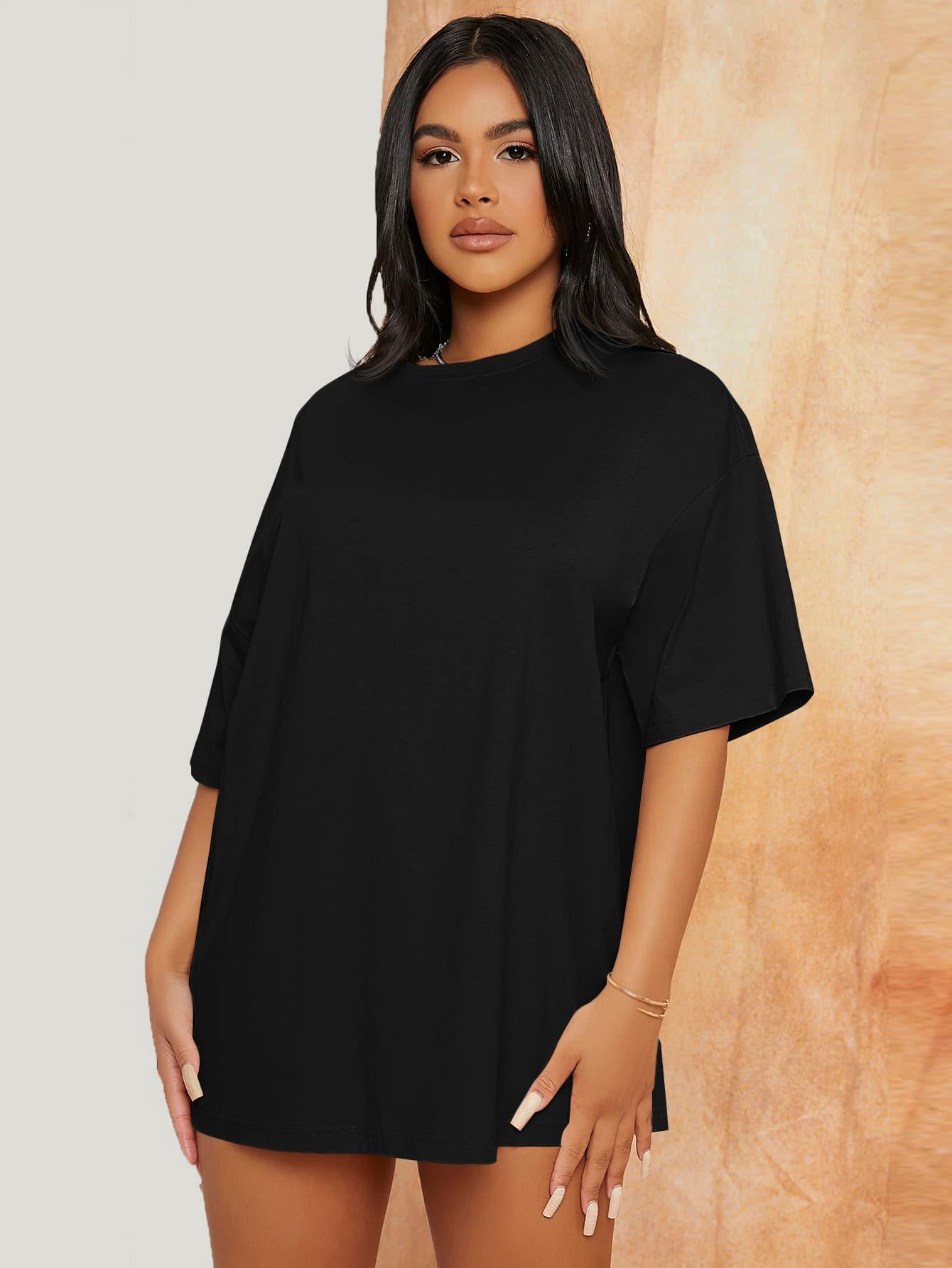 CZARNY KLASYCZNY T-SHIRT BASIC