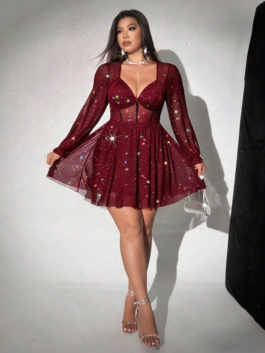 czerwona mini sukienka