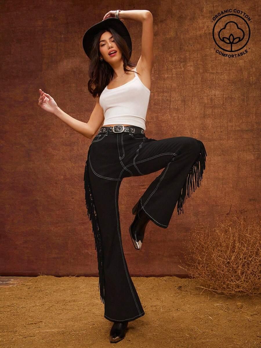 czarne spodnie jeans