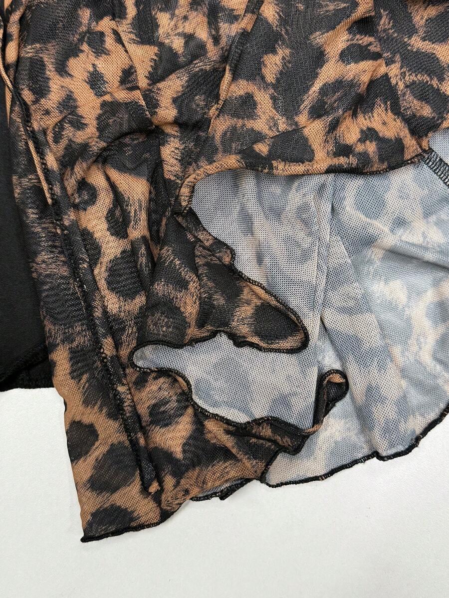 MINI SUKIENKA ANIMAL PRINT