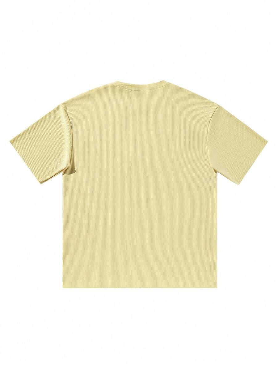 żółty t-shirt prążki