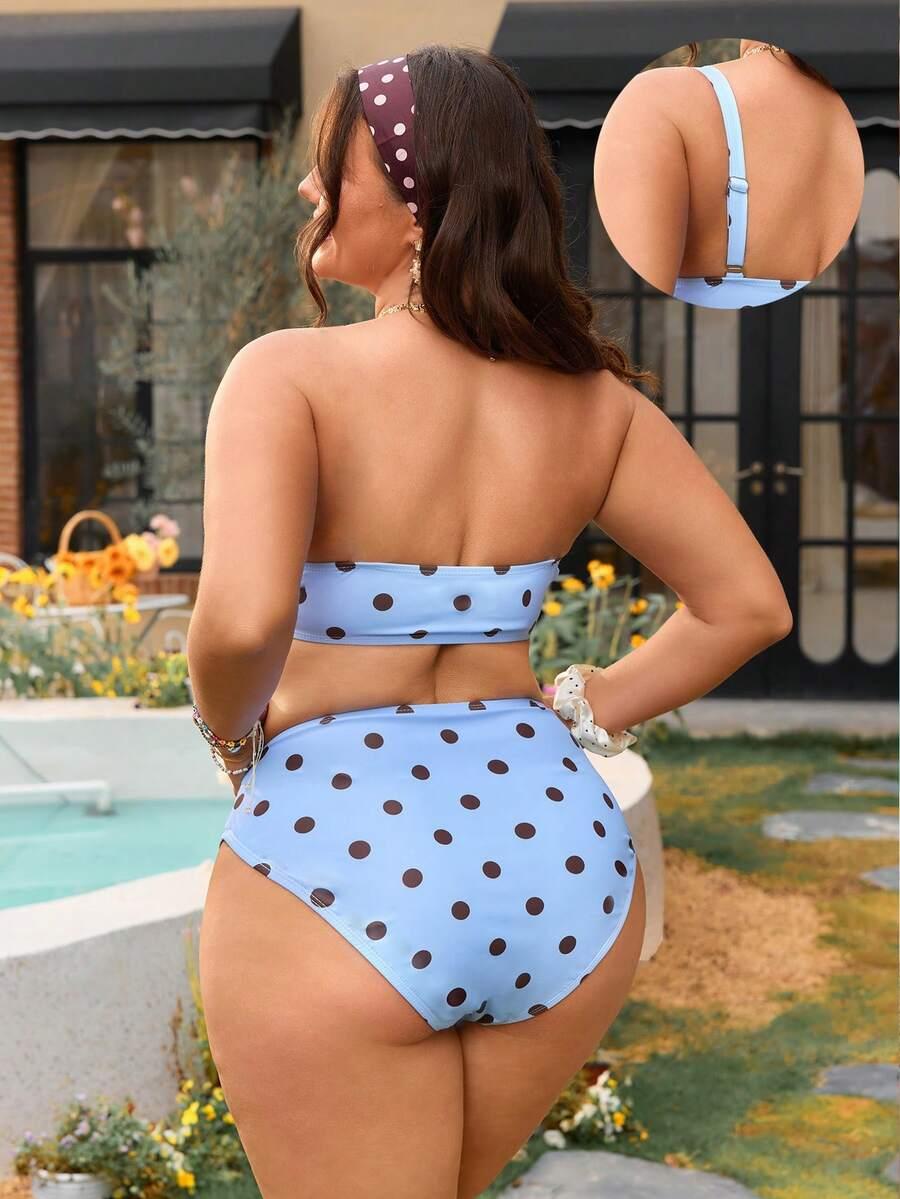KOMPLET BIKINI WZÓR GROSZKI