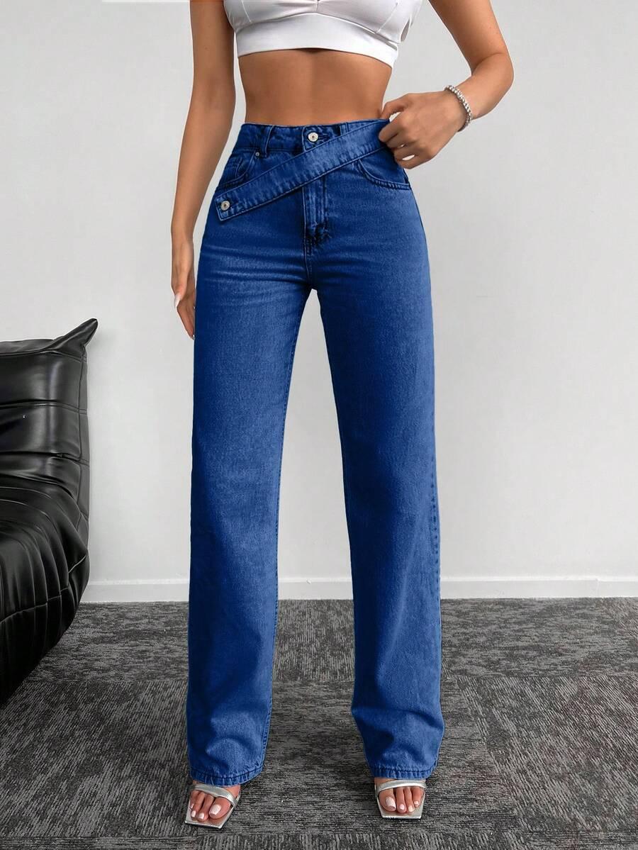 NIEBIESKIE SPODNIE JEANS