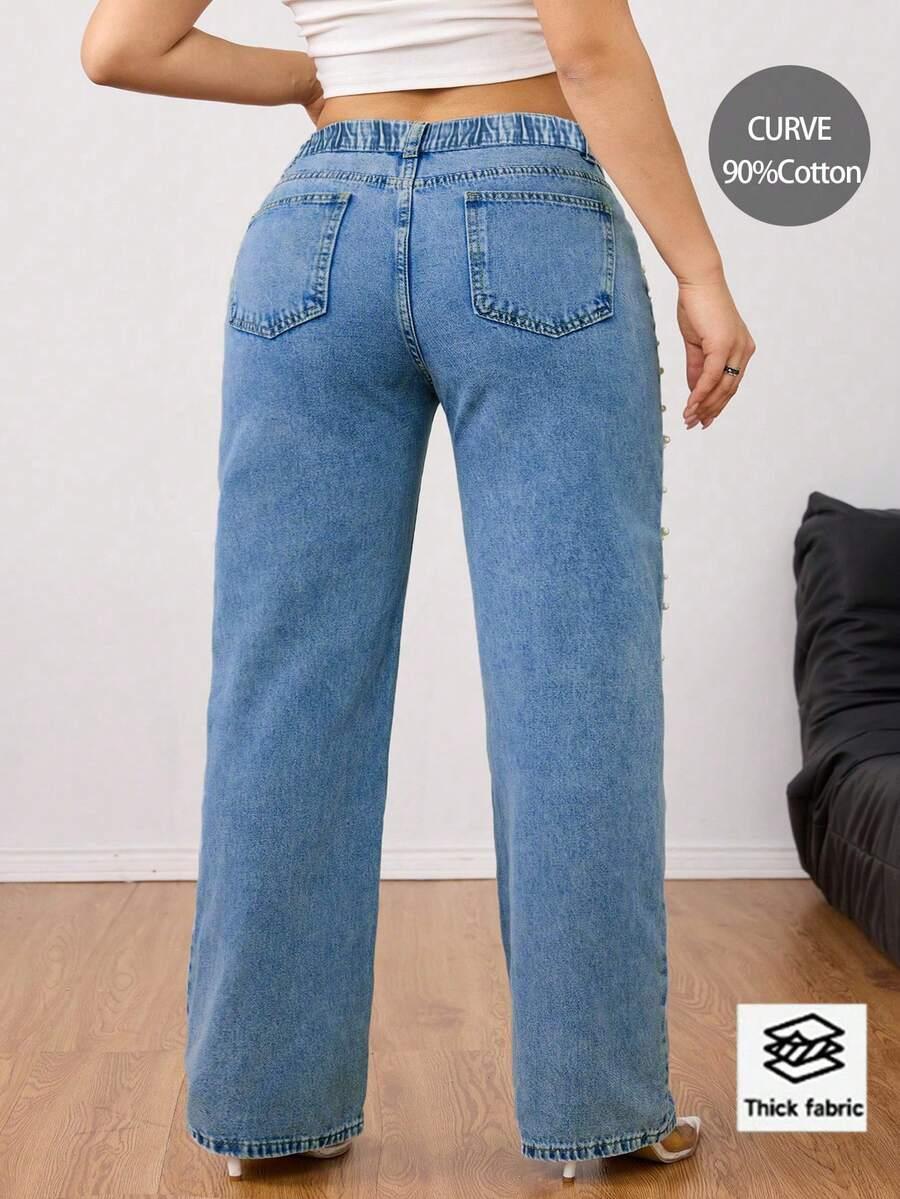 NIEBIESKIE SPODNIE JEANS