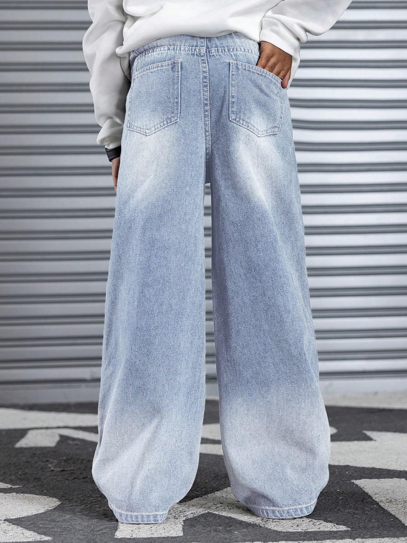 NIEBIESKIE SPODNIE JEANS