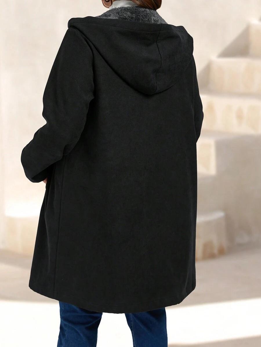 OCIEPLANA BLUZA Z KAPTUREM