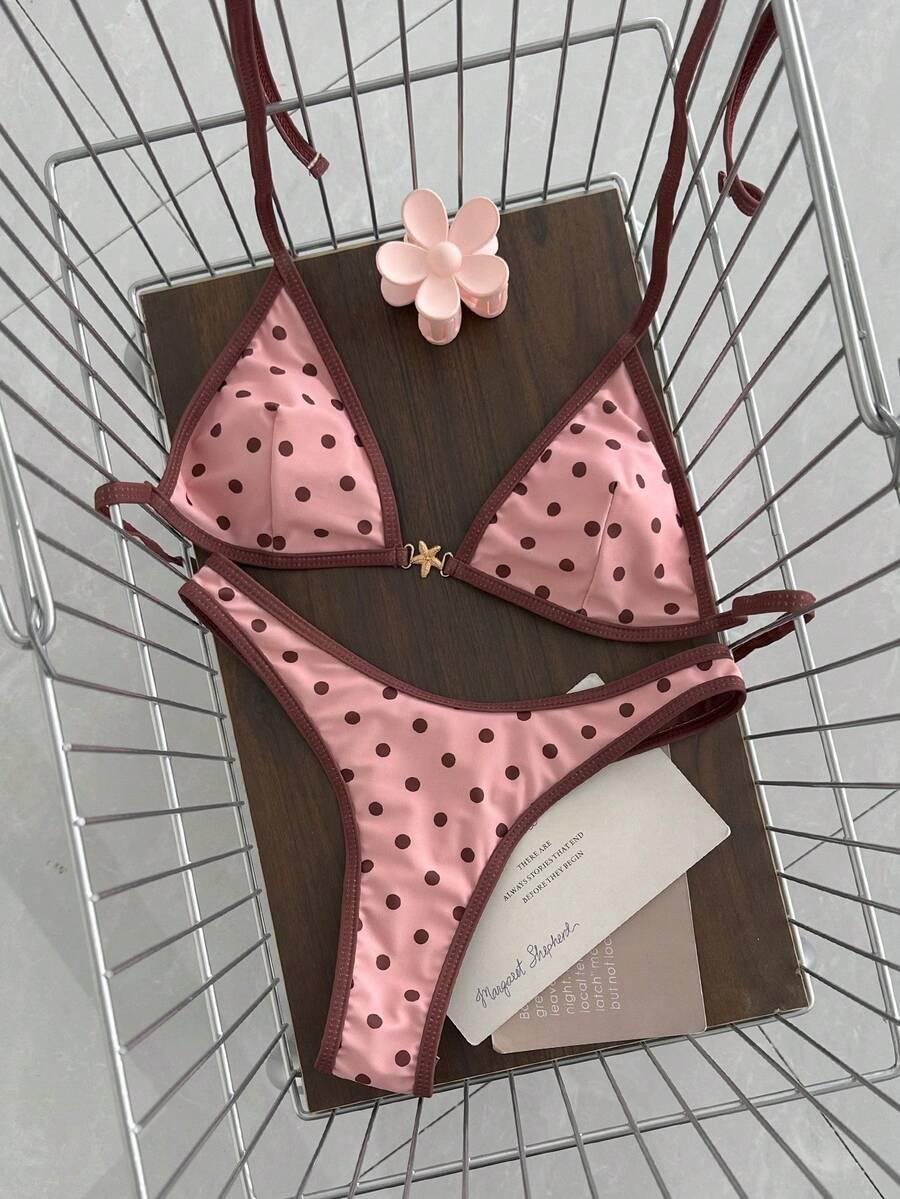 dwuczęściowy komplet bikini print 
