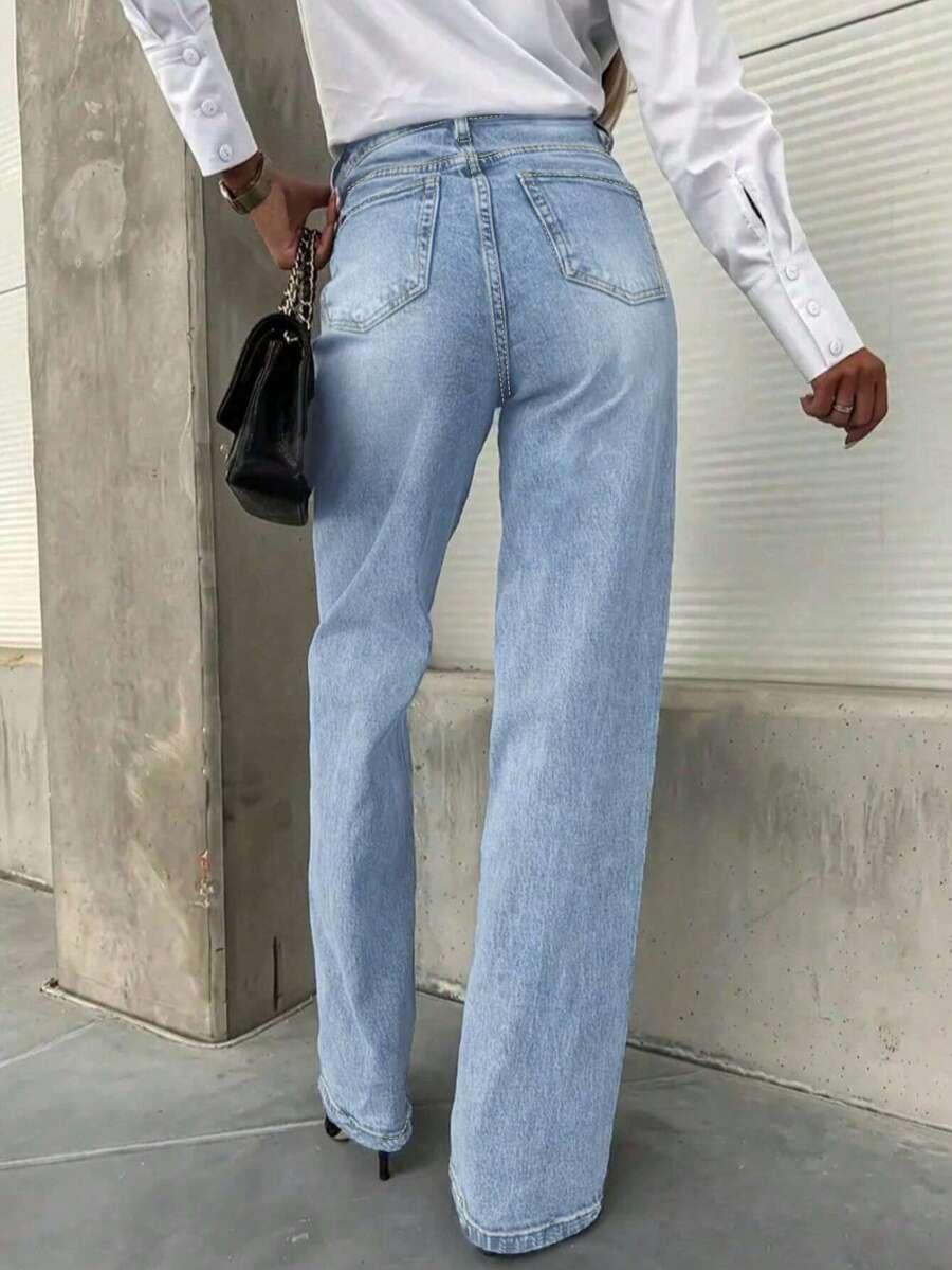 NIEBIESKIE SPODNIE JEANS