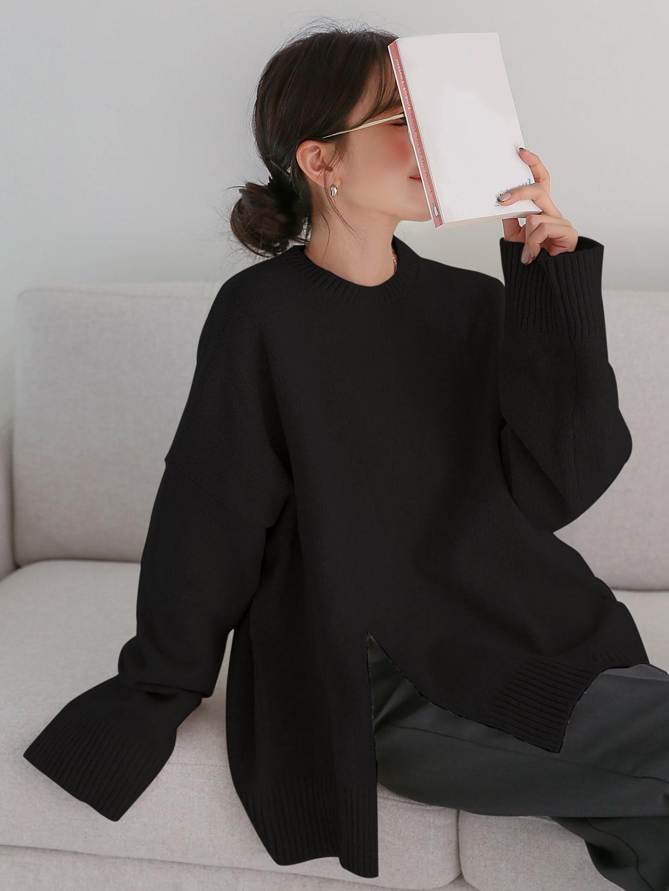 CZARNY SWETER CASUAL