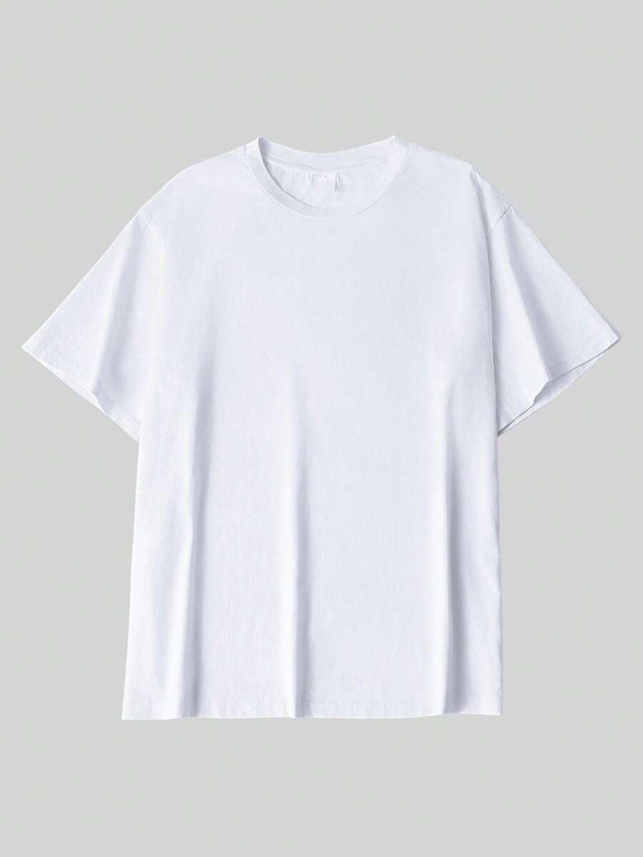 biały t-shirt nadruk 