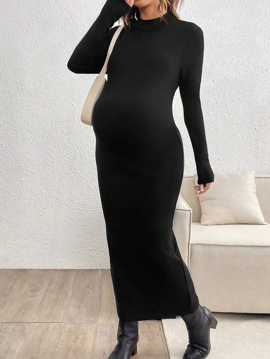 CZARNA MAXI SUKIENKA
