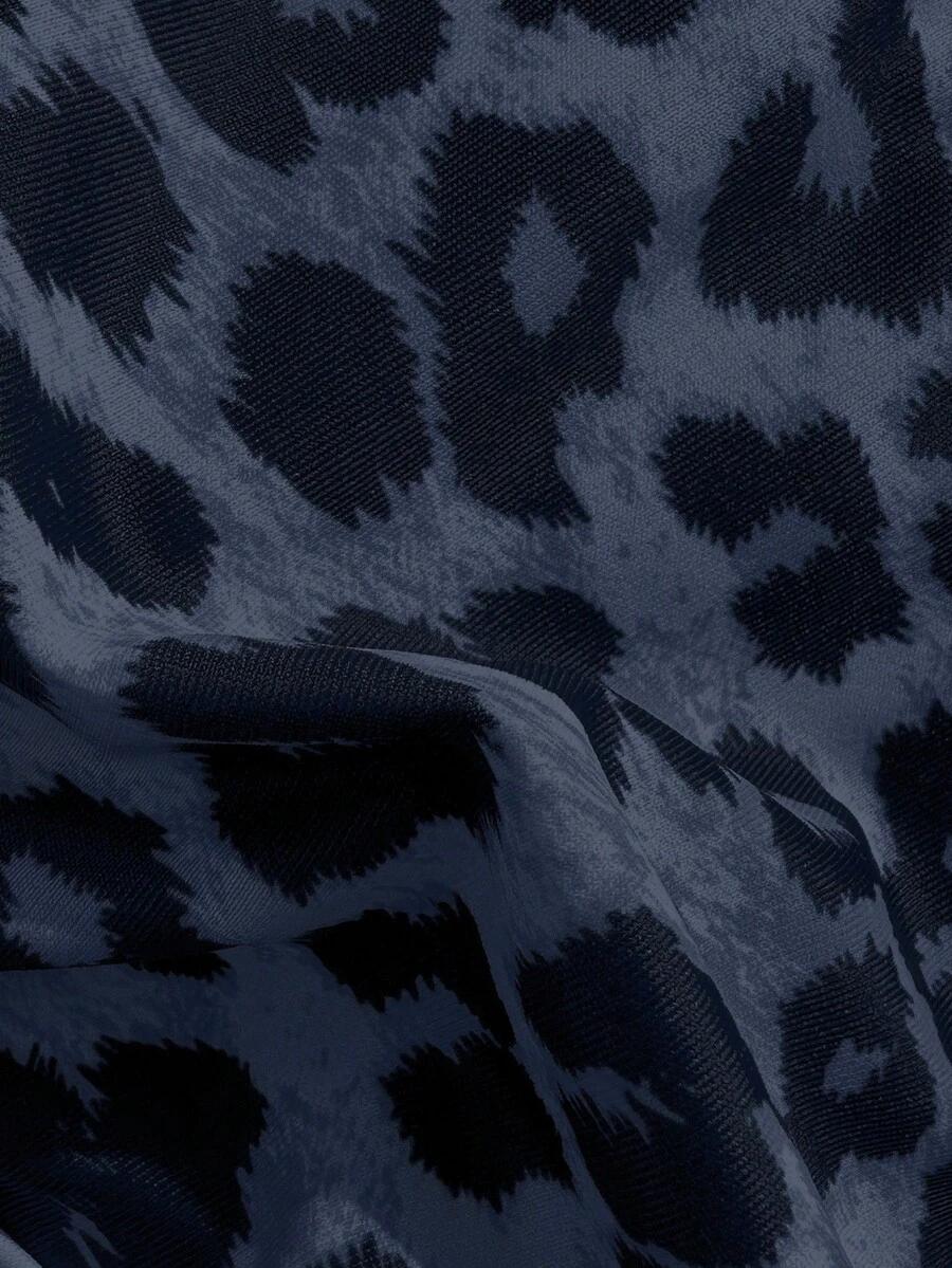 dwuczęściowy strój kąpielowy animal print