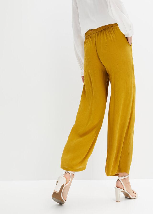 SPODNIE DAMSKIE CASUAL KULOTY 7/8 ŚREDNI STAN