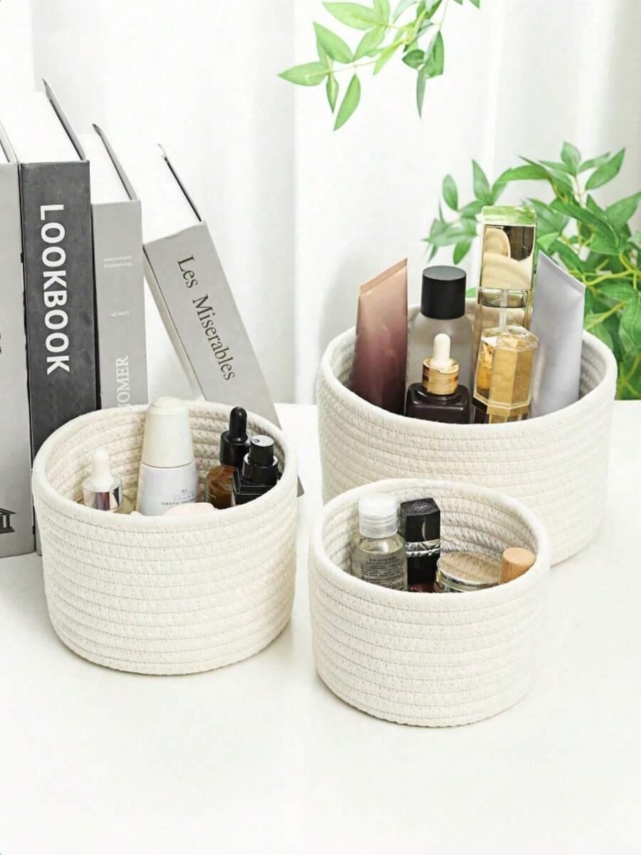 BIAŁE OKRĄGŁE PUDEŁKO 3-pack