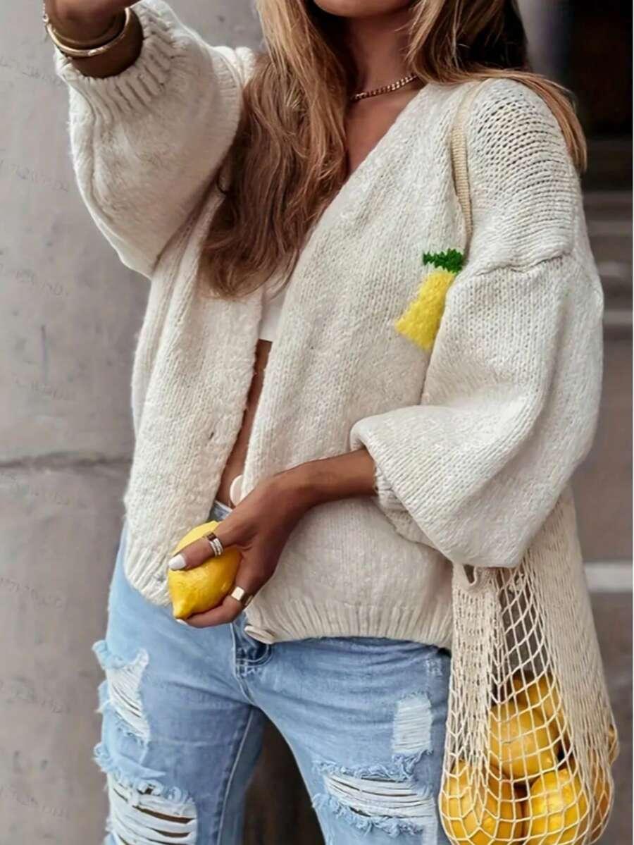 ROZPINANY SWETER GUZIKI